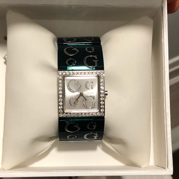 guess watch emerald green with crystals - Picture 2 of 7